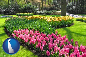 botanical garden with Delaware icon