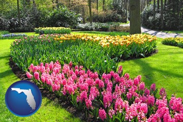 botanical garden with Florida icon