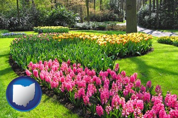 botanical garden with Ohio icon