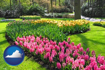 botanical garden with Virginia icon
