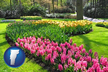botanical garden with Vermont icon