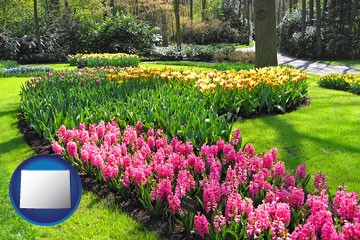 botanical garden with Wyoming icon